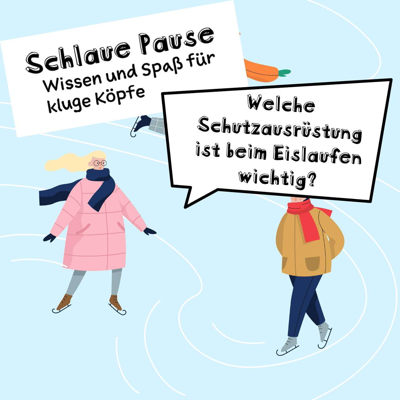 Welche Schutzausrüstung ist beim Eislaufen wichtig?