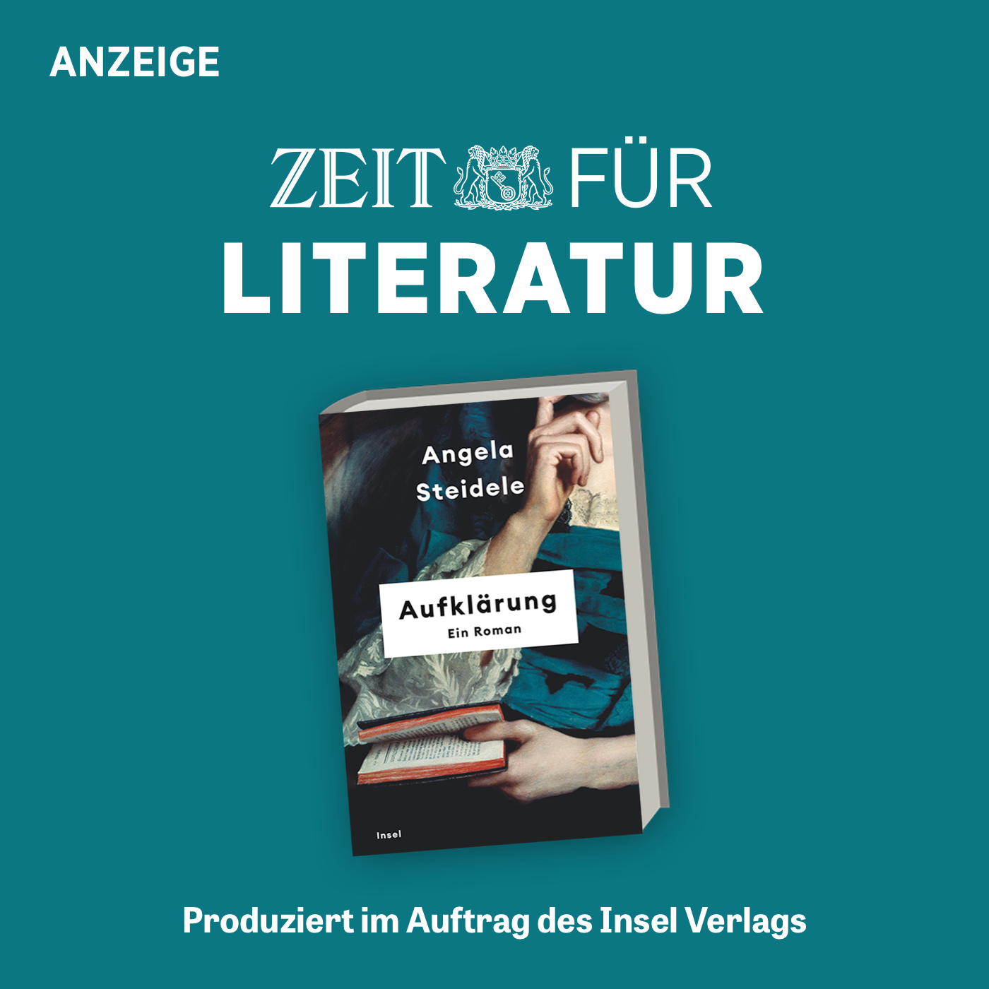 ZEIT für Literatur mit Angela Steidele