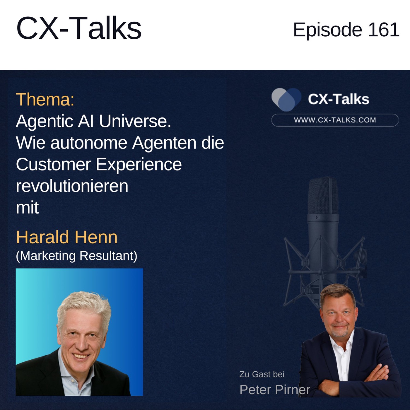 #161 Agentic AI Universe: Wie autonome Agenten die Customer Experience revolutionieren. Harald Henn bei Peter Pirner