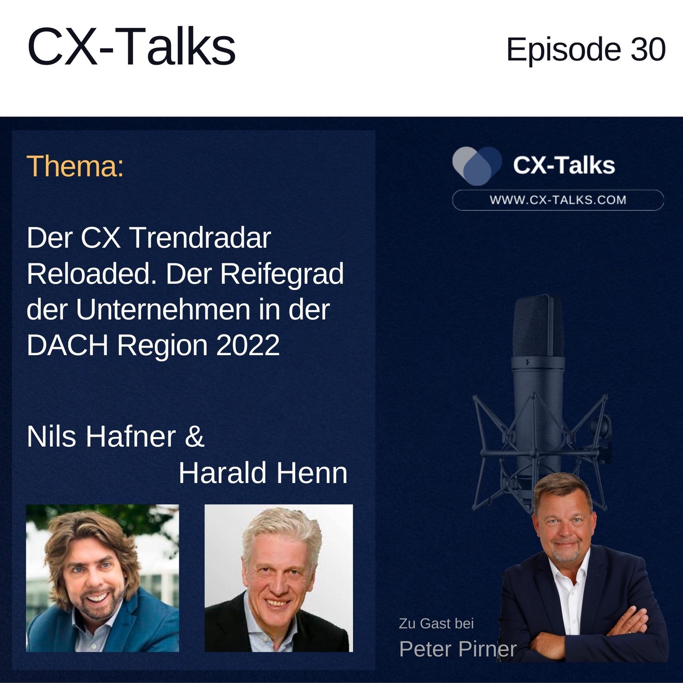 #30 CEX Trendradar Reloaded - Der CX Reifegrad von Unternehmen der DACH Region 2021. Nils Hafner und Harald Henn