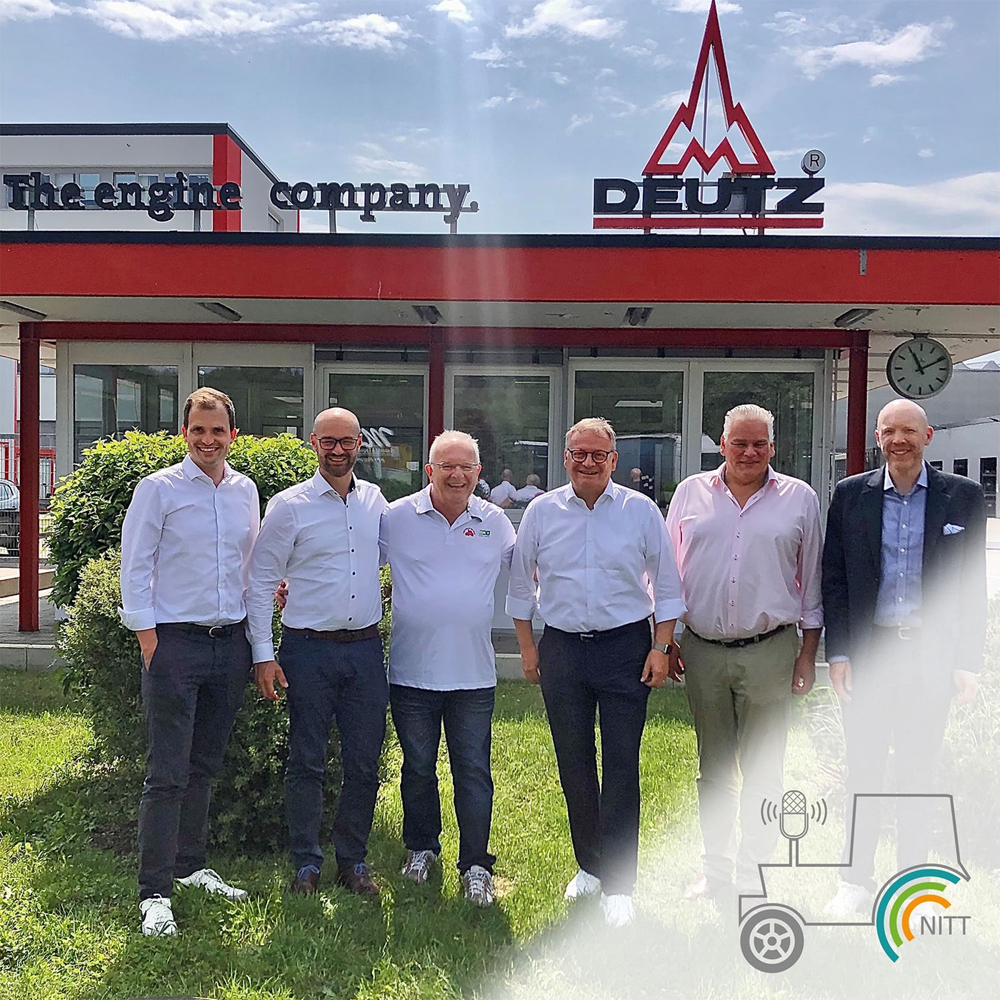 Dieter Dänzer trifft Andreas Schmidt, Frederik Vogel, Mark Schneider und Kaspar Sternberg von der Deutz AG