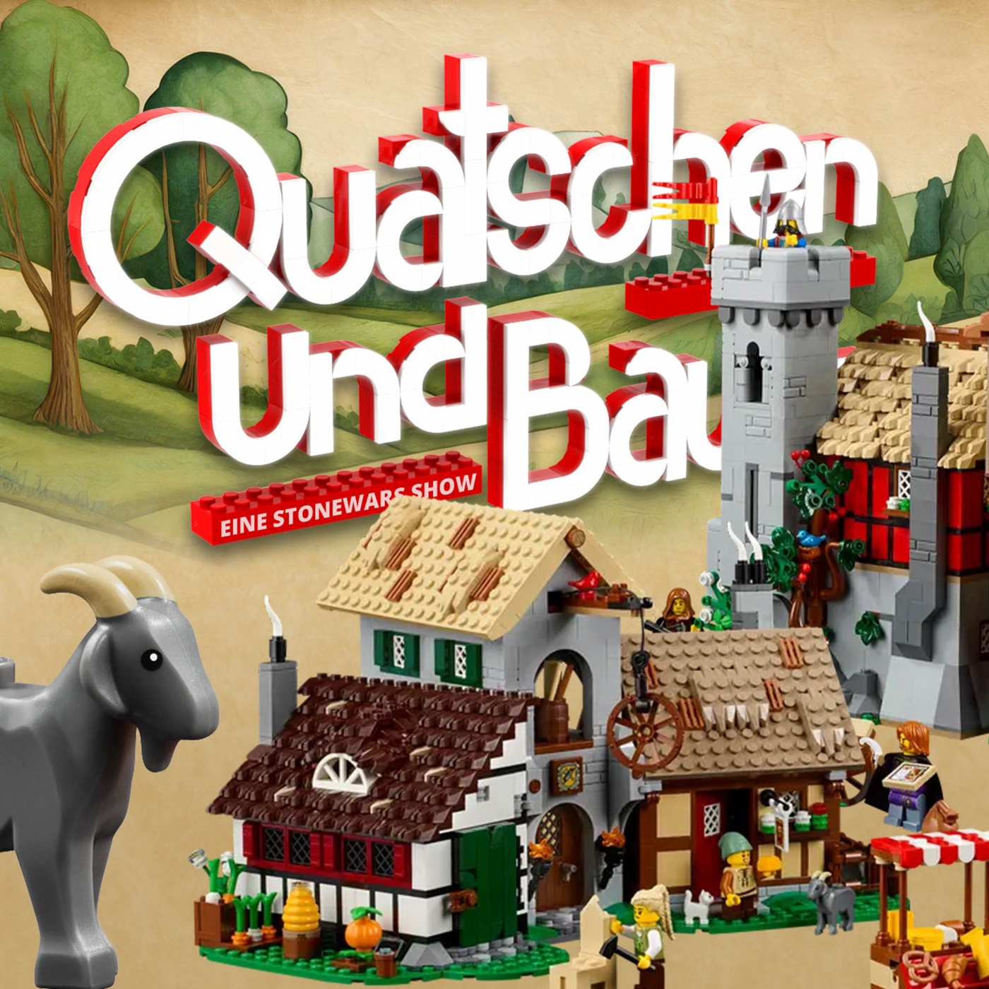 #86: Ziege füttern! Der Mittelalterlicher Stadtplatz von LEGO ist da