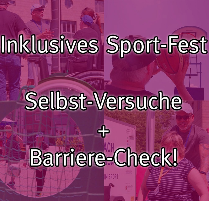 Inklusives Sportfest: Umfragen mit den Sportler*innen und Helfer*innen