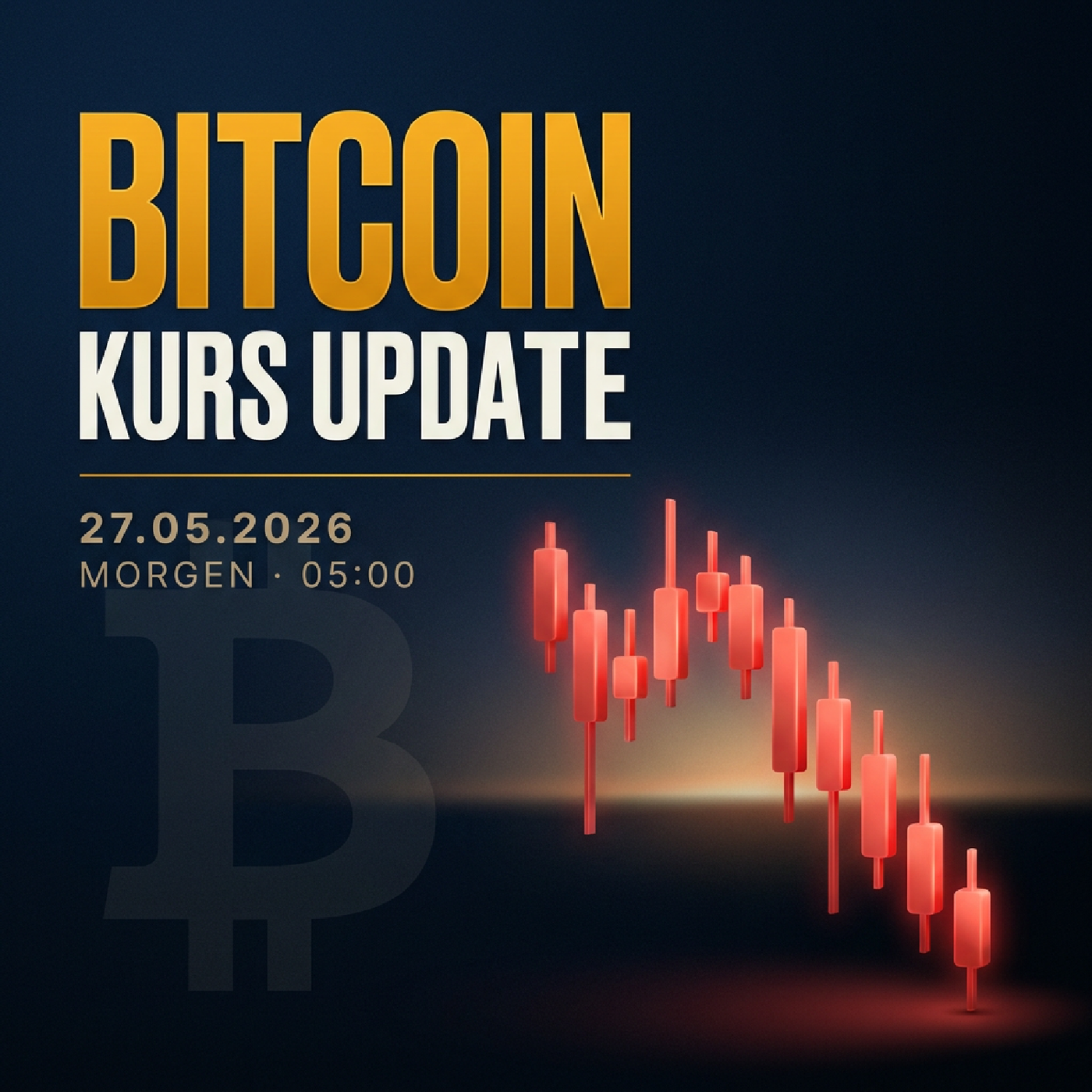 Bitcoin Kurs Morgen 27.05.2026: 65.057 € (-1.13 %)