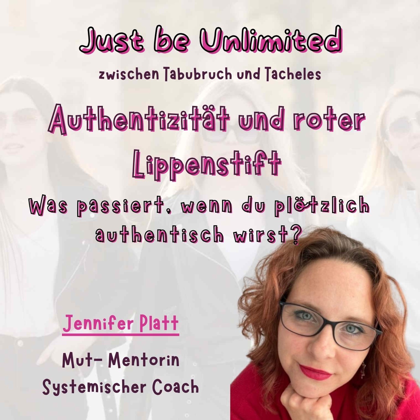 Authentizität und roter Lippenstift!