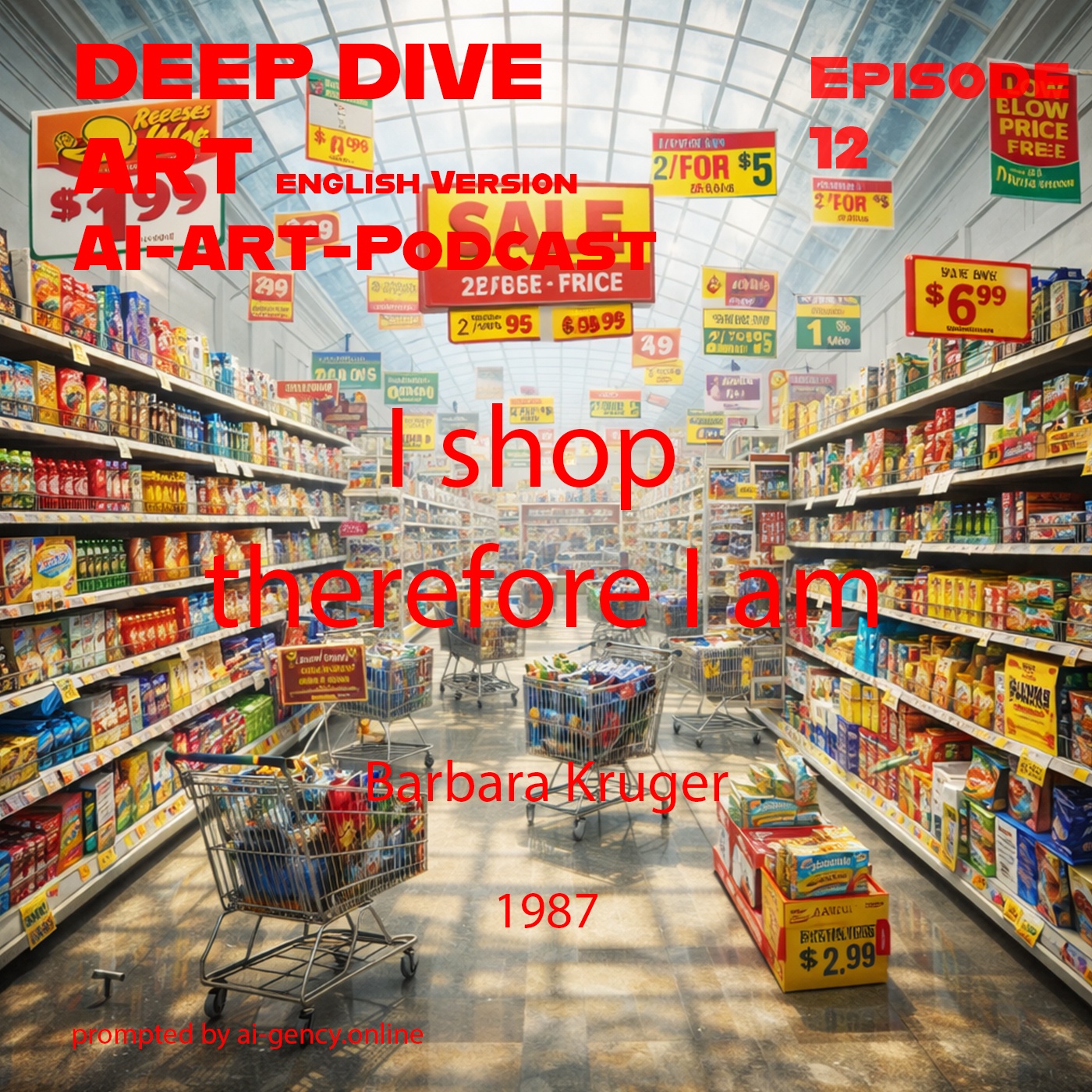 I shop therefore I am // Barbara Krugers 