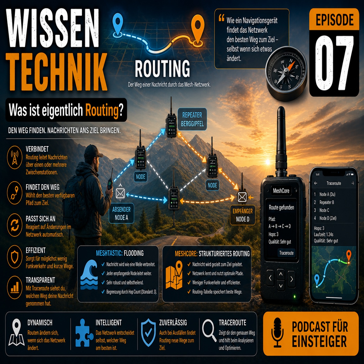 WISSEN TECHNIK - MeshCore & Meshtastic - 7. Episode