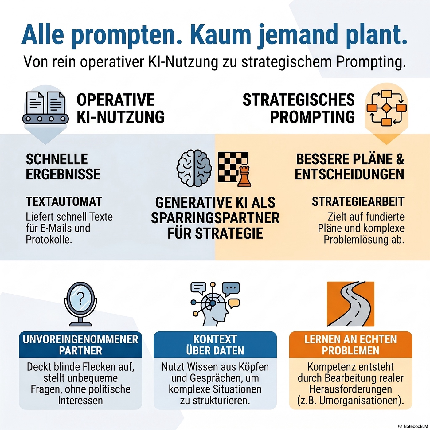 Alle prompten. Kaum jemand plant. – Warum KI strategischer gedacht werden muss
