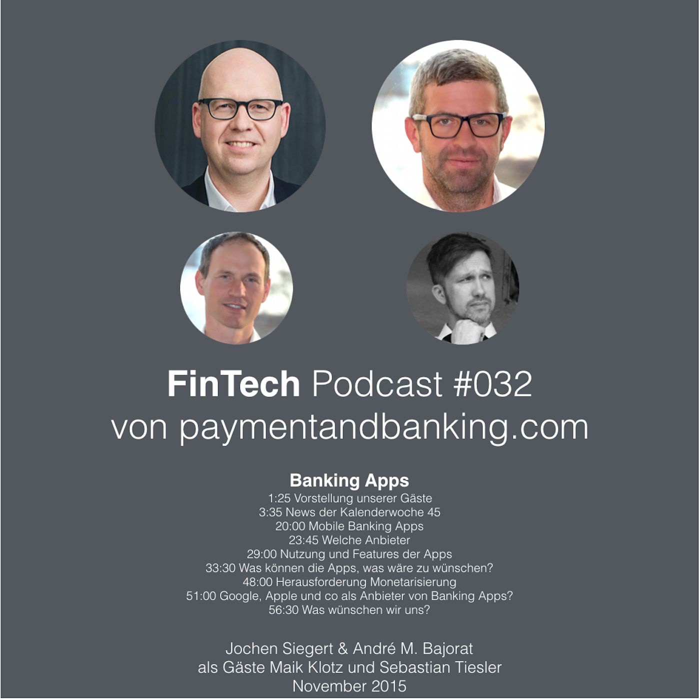 FinTech Podcast #032 – Mobile Banking Apps