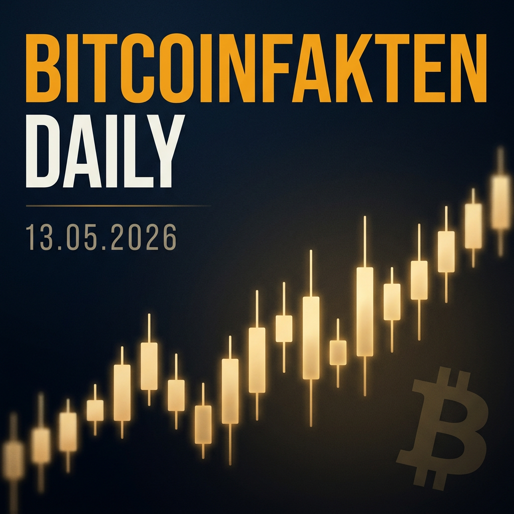 Bitcoinfakten Daily · 13.05.2026 — Stablecoin-Regulierung, Bitcoin-Haltefrist, Tokenisierter Fond
