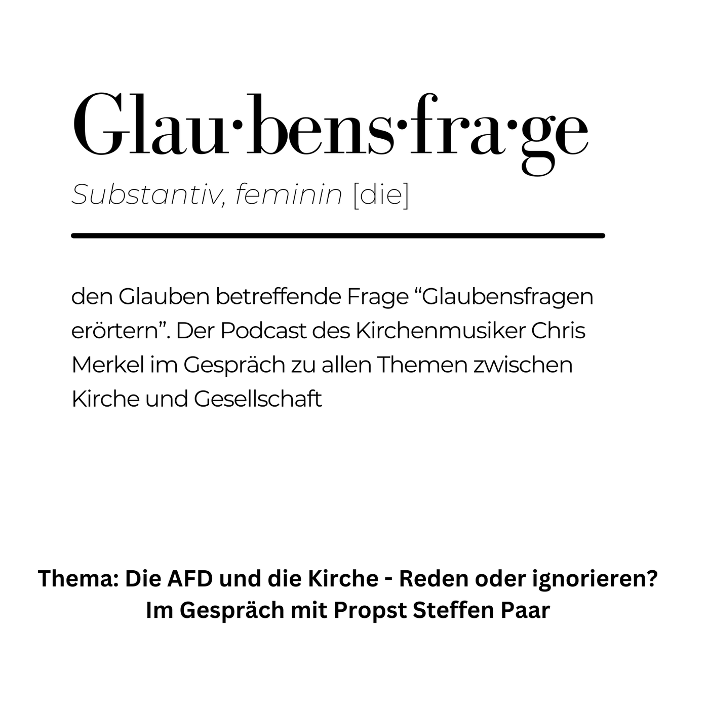 Kirche und die AfD - Reden oder ignorieren?