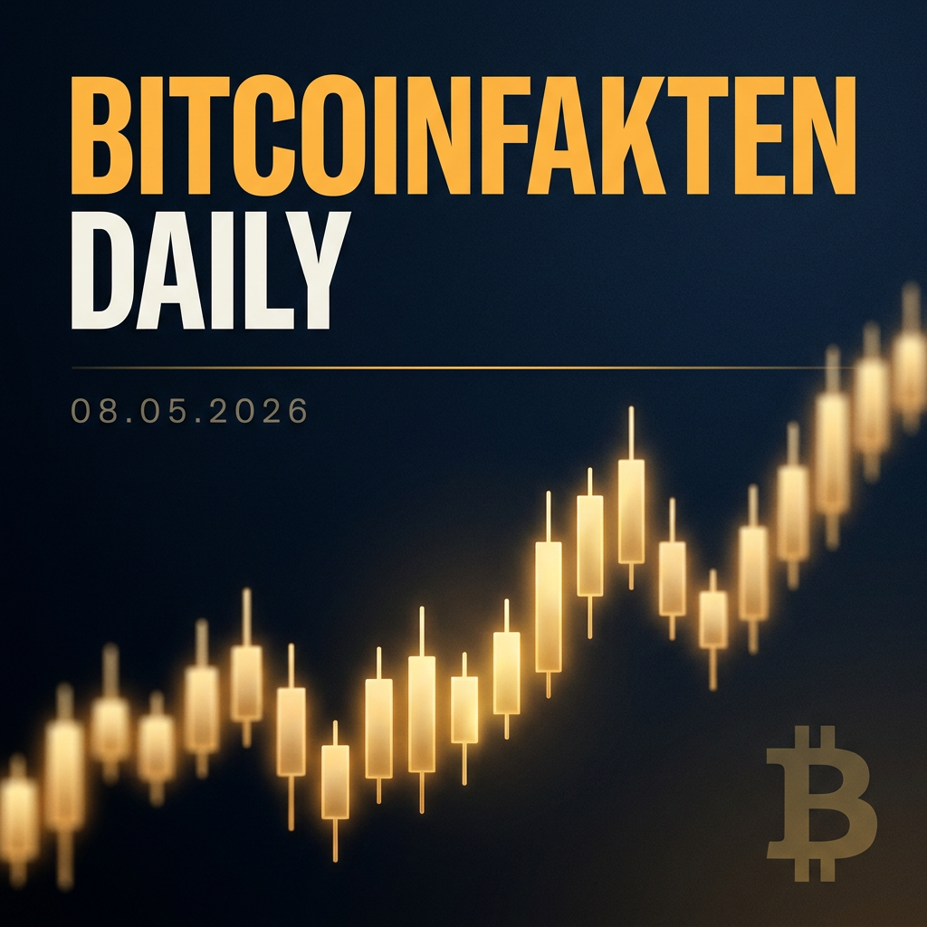 Bitcoinfakten Daily · 08.05.2026 — Krypto-Steuer Deutschland, US-Regulierung, Linke