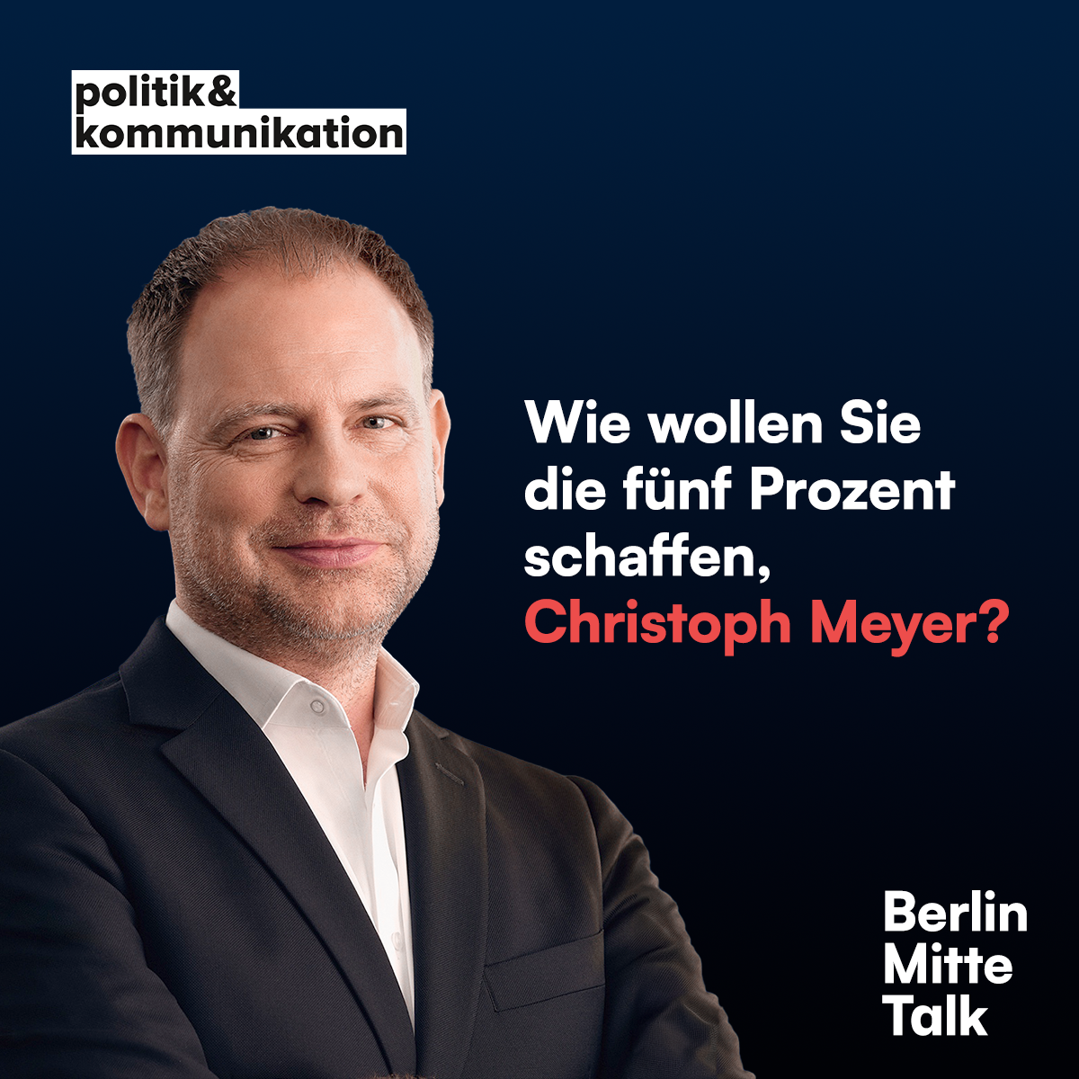 Wie wollen Sie die fünf Prozent schaffen, Christoph Meyer?