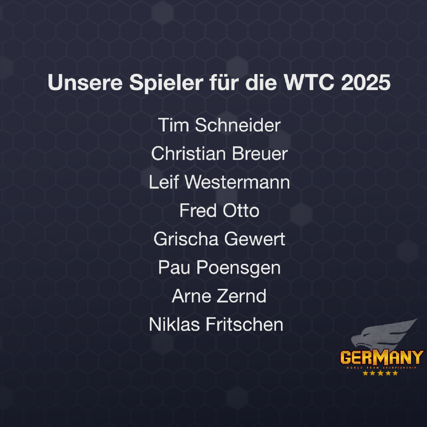 Unser Team für die WTC 2025 in Leoben