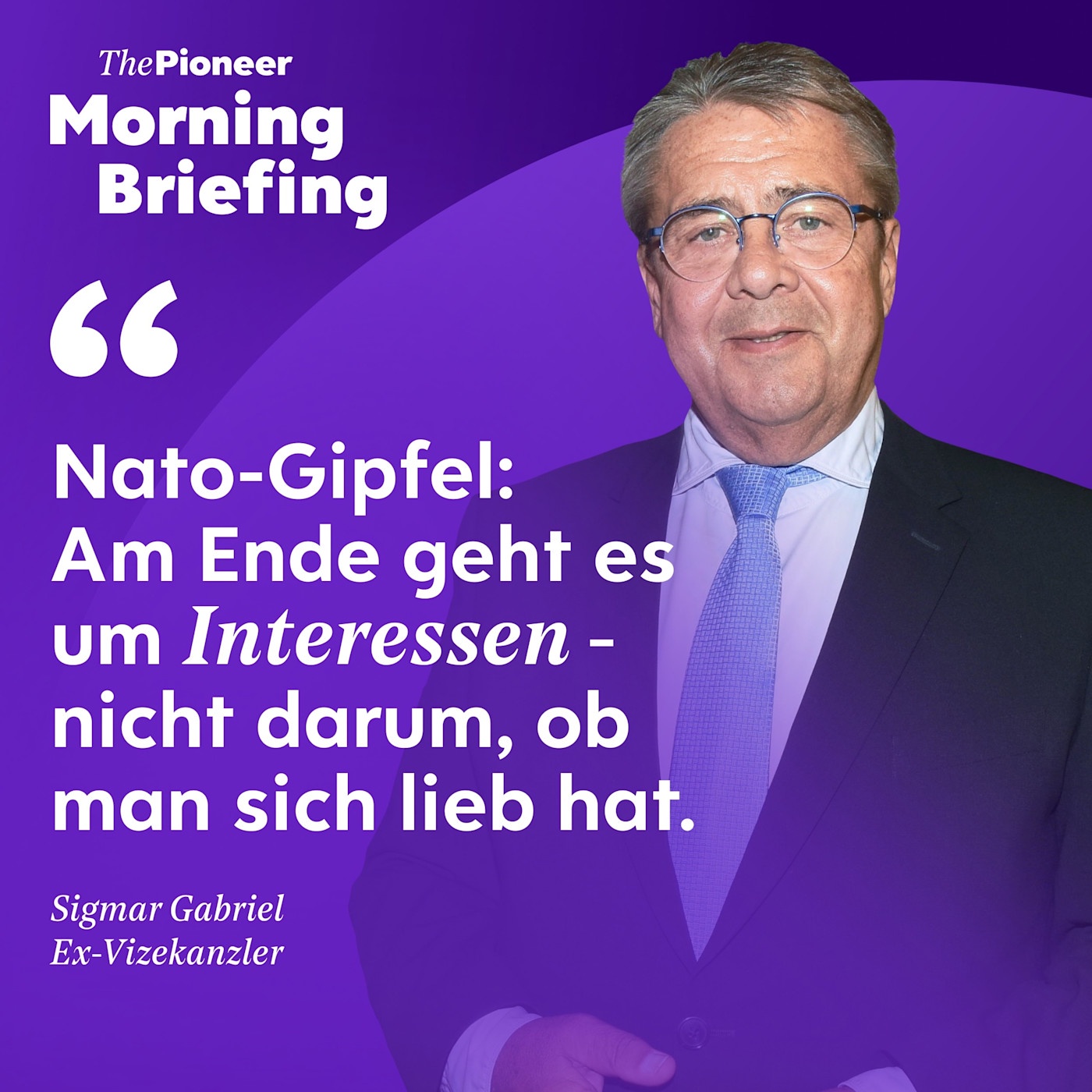Sigmar Gabriel über Europa in der Nato | Merz und das fehlende Gefühl | KI-News von Meta