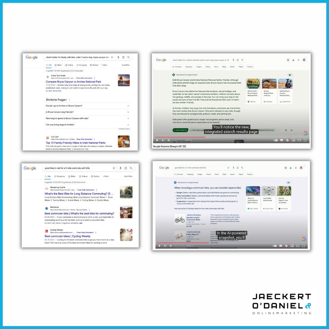 Die neue Google KI-Suche im Vergleich