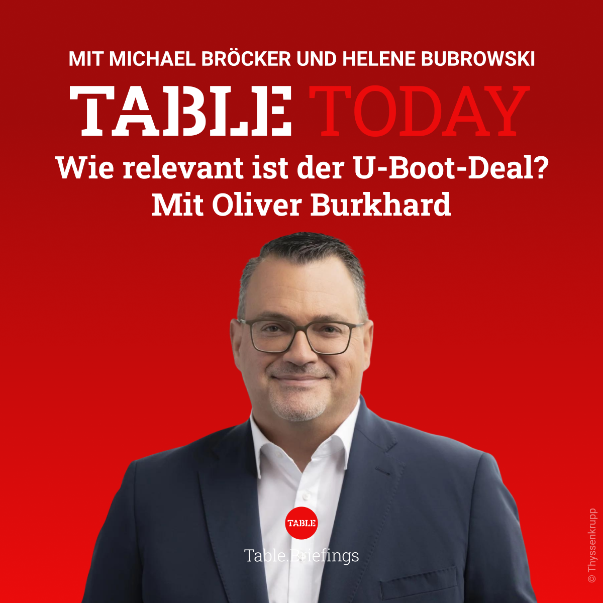 Wie relevant ist der U-Boot-Deal? Mit Oliver Burkhard 