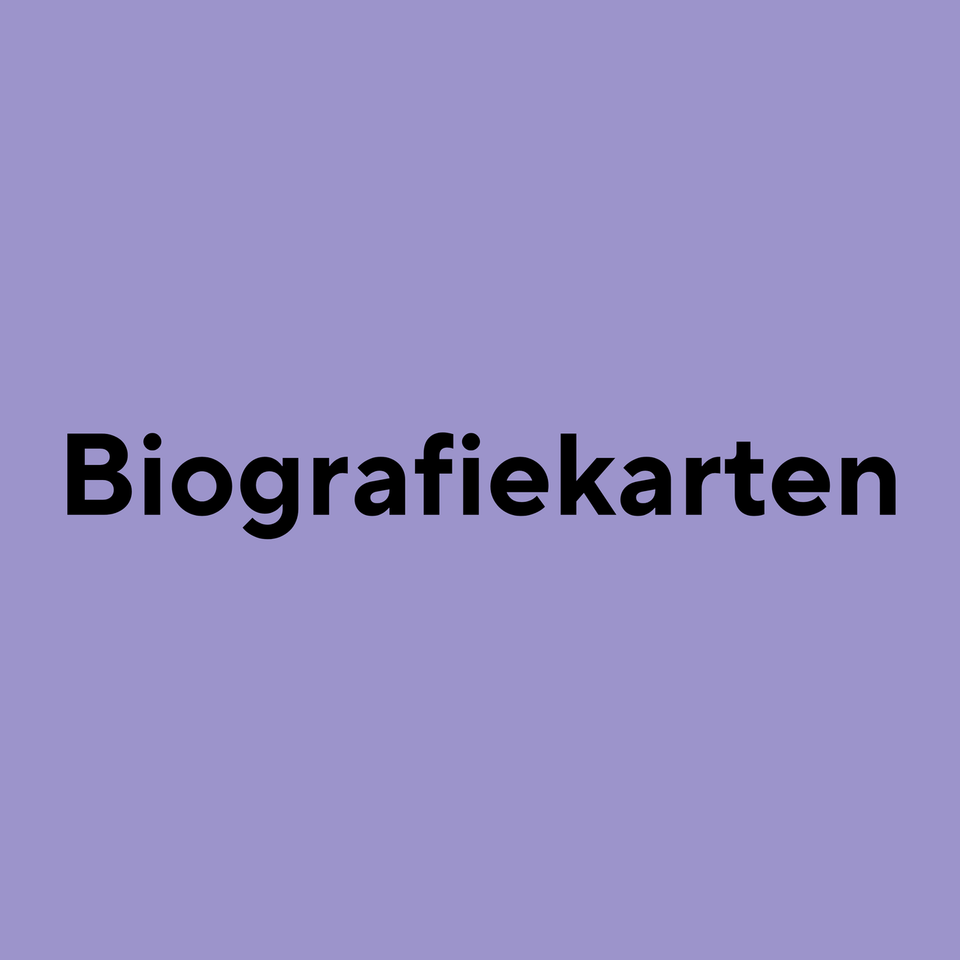Biografiekarten