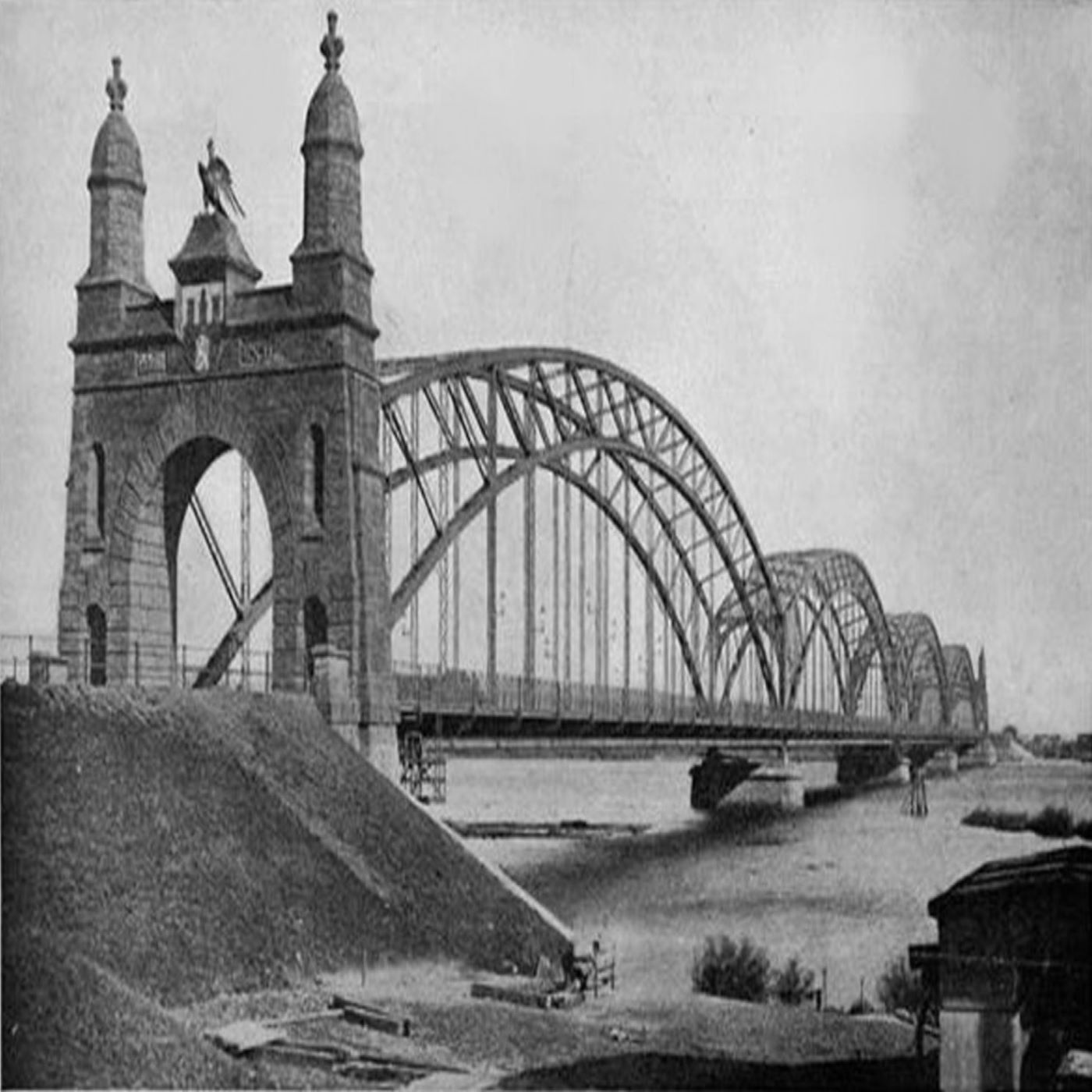 Y-077: Die neue Elbbrücke zwischen Hamburg und Harburg (1899)