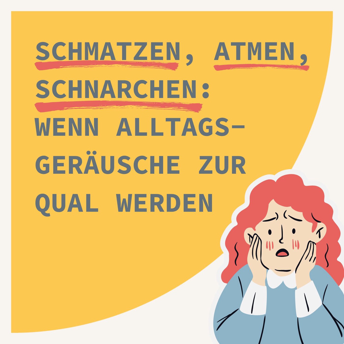 Schmatzen, Atmen, Schnarchen: Wenn Alltagsgeräusche zur Qual werden