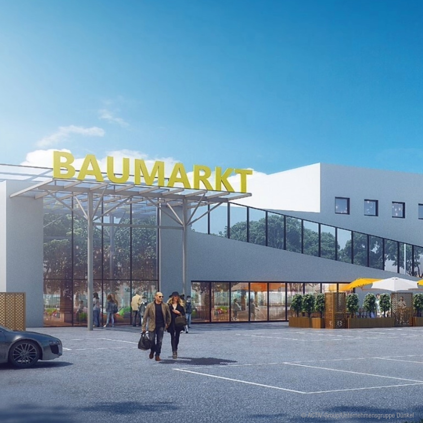 Neue Shopping Mall bei Biberach/Warthausen - mit ACTIV-GROUP Geschäftsführer Hans-Jürgen Birk