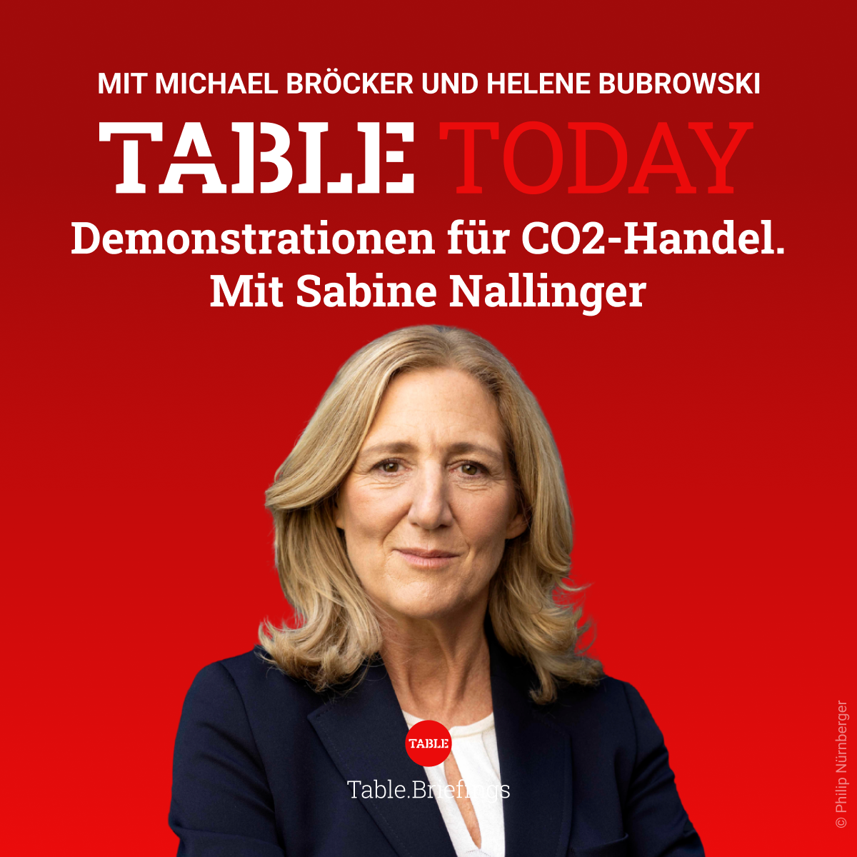 Demonstrationen für CO2-Handel. Mit Sabine Nallinger