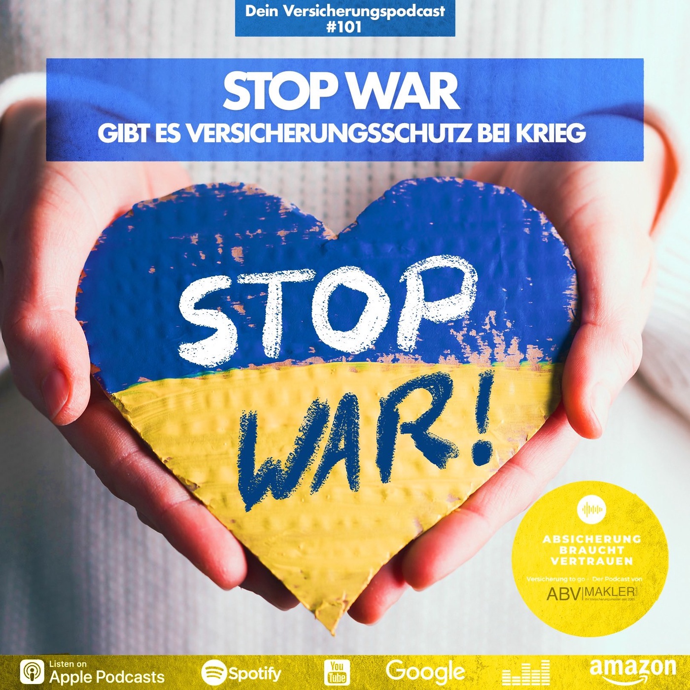 STOP WAR - Gibt es Versicherungsschutz bei Krieg?