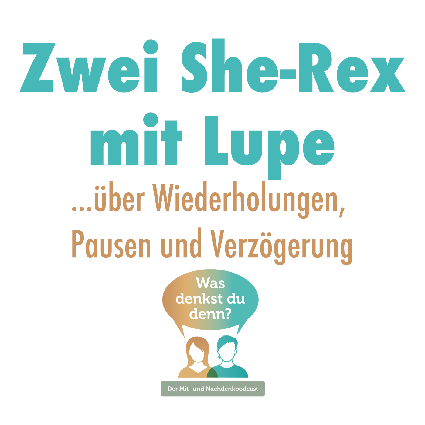 Zwei She-Rex mit Lupe