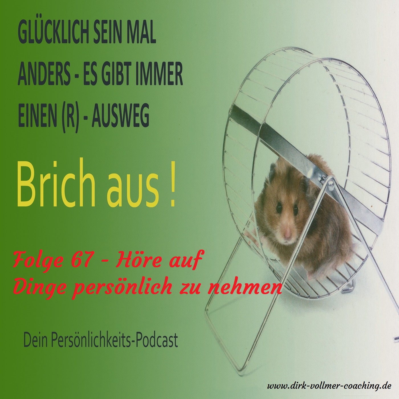 Folge 67 - Höre auf Dinge persönlich zu nehmen