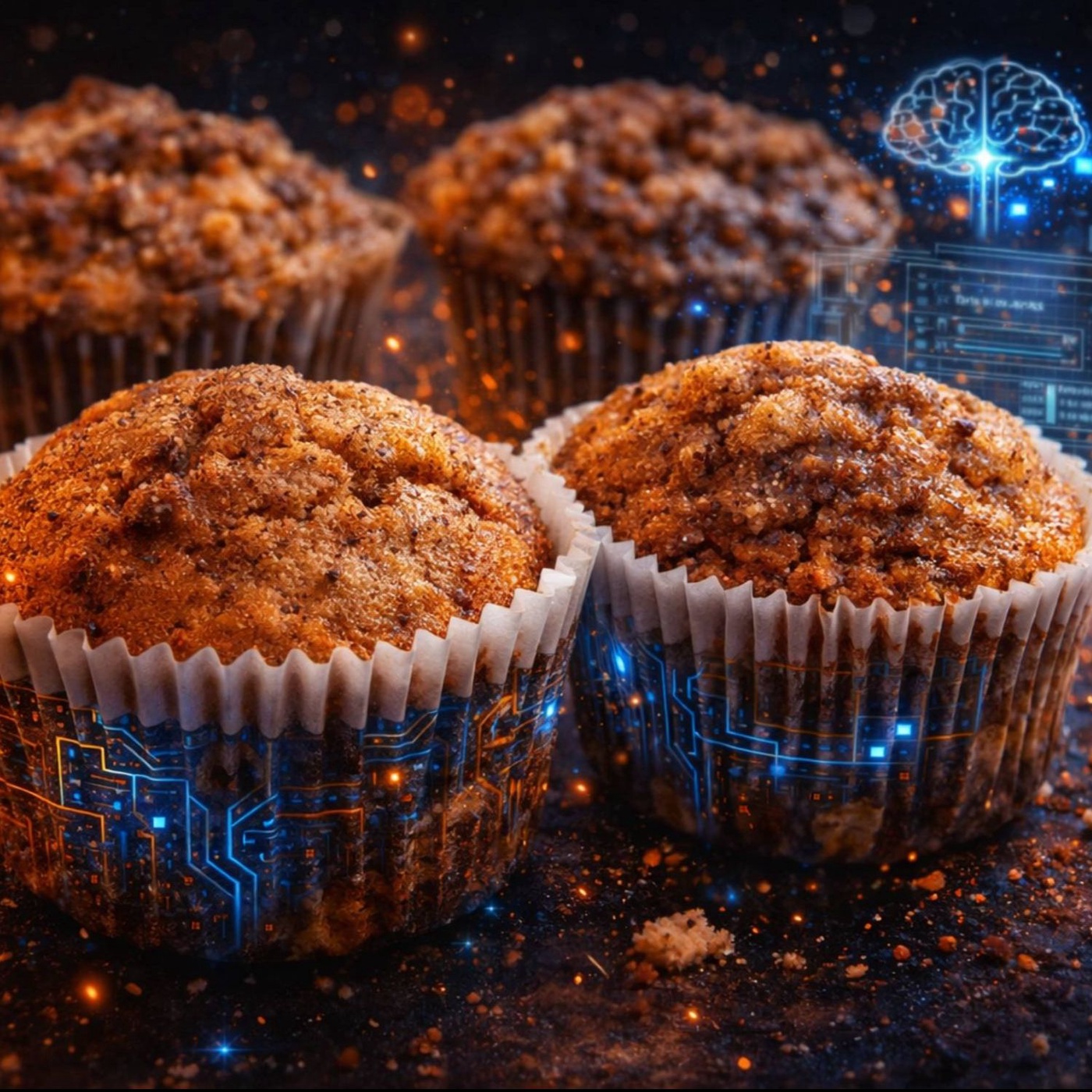 6. Kuchen-Kandidat: Dualer Versuch: Coffee vs. Chai-Muffins