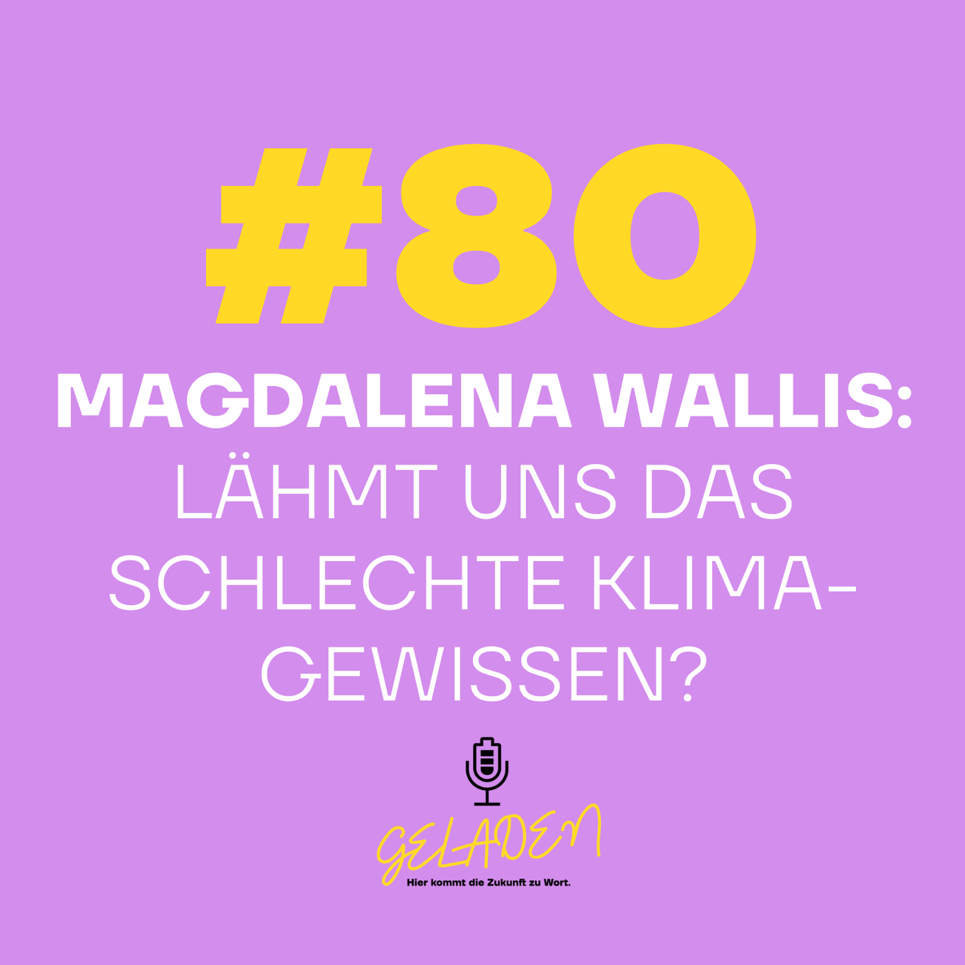 #80 Magdalena Wallis: Lähmt uns das schlechte Klima-Gewissen?