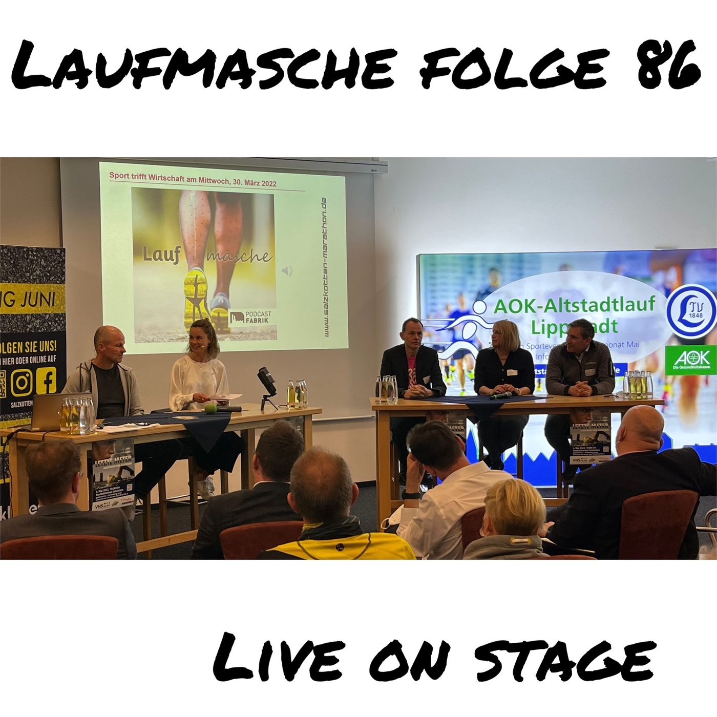 Laufmasche live on stage: Sport trifft Wirtschaft 