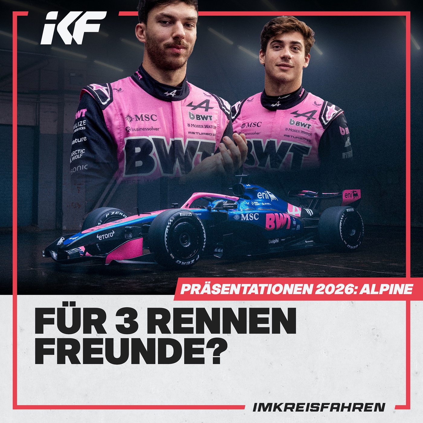 Alpine A526 – Alle Mann an Bord bei der Team-Präsentation