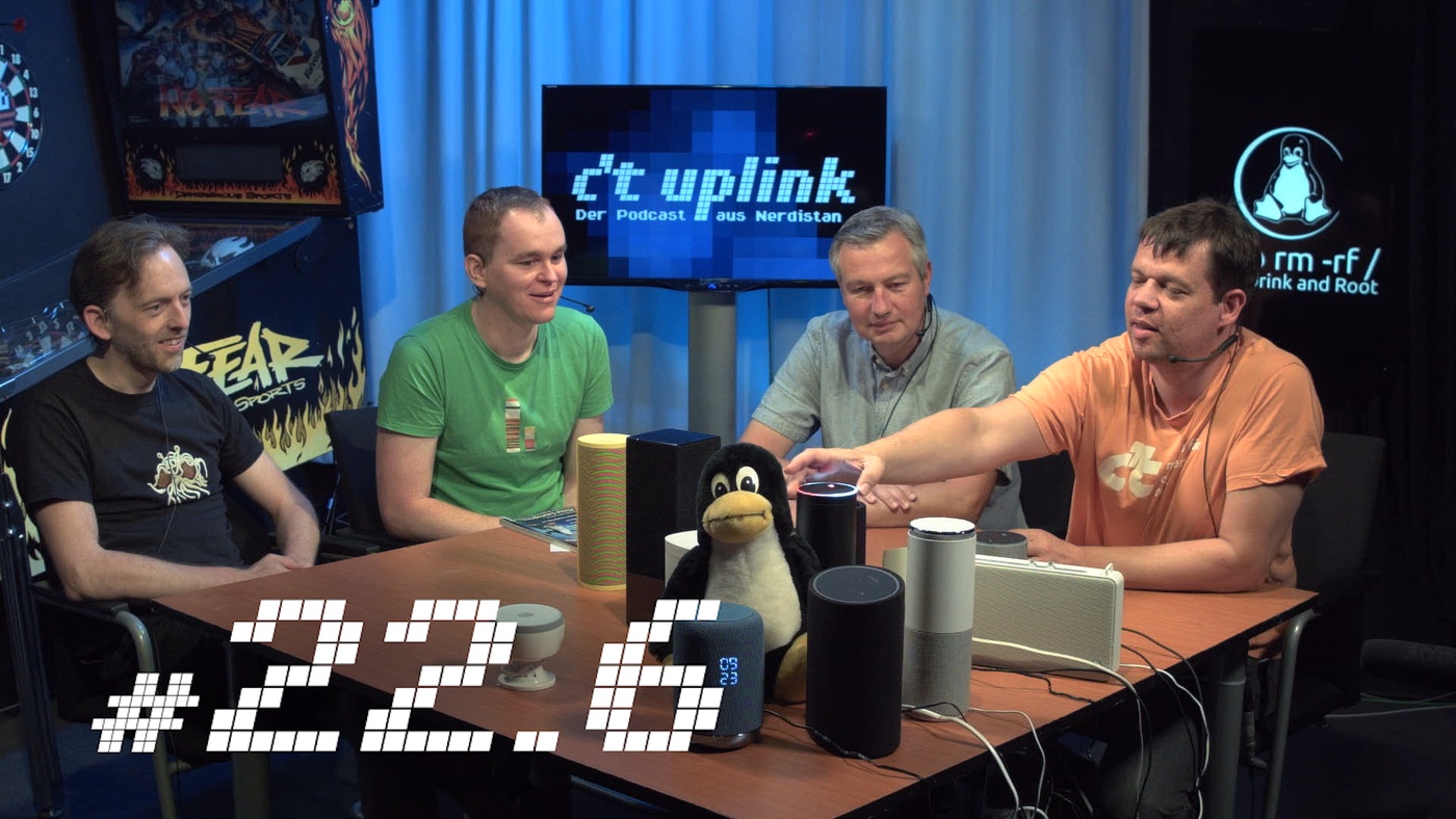 c’t uplink 22.6: Smarte Lautsprecher, Linux erfindet sich neu, holpriger DSGVO-Start