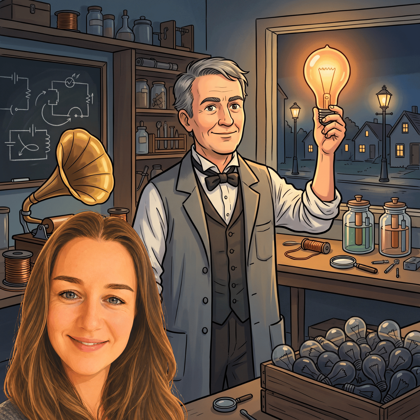 Thomas Edison – Der Erfinder, der die Welt erhellte | Geschichte für Kinder
