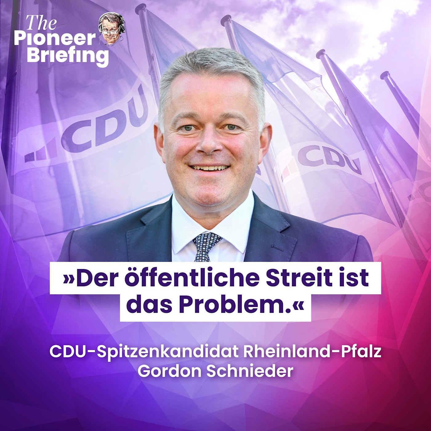 Gordon Schnieder (CDU): „Der öffentliche Streit ist das Problem.” 