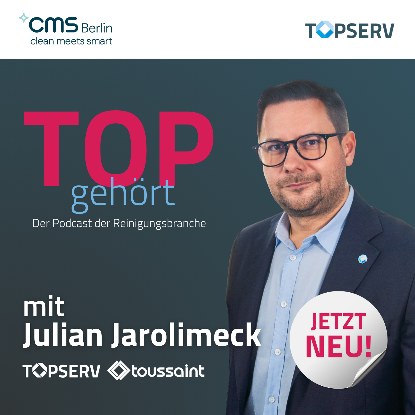 Robotics, Nachhaltigkeit und ein Geheimnis: TOPSERV auf der CMS 2025 – mit Julian Jarolimeck