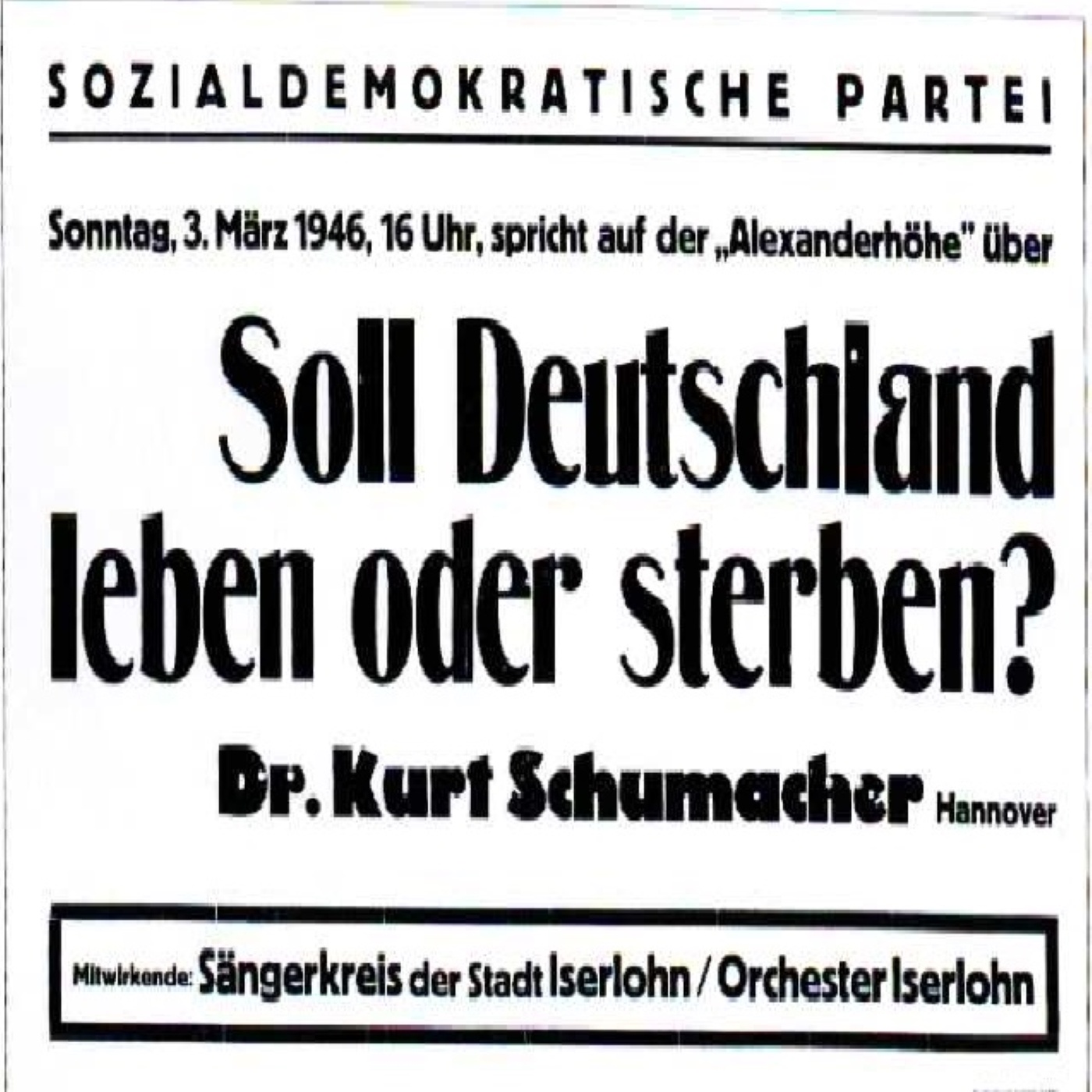 T-004: Die SPD nach 1945 - Vergangenheitsbewältigung und Zukunftsperspektiven, mit Dr. Kristina Meyer [BWBS]