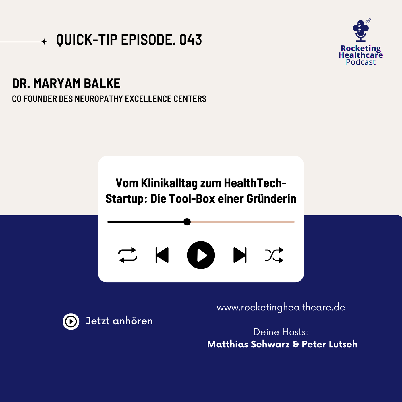 QuickTips #43: Mit Dr. Maryam Balke, Co-Founder des Neuropathy Excellence Centers