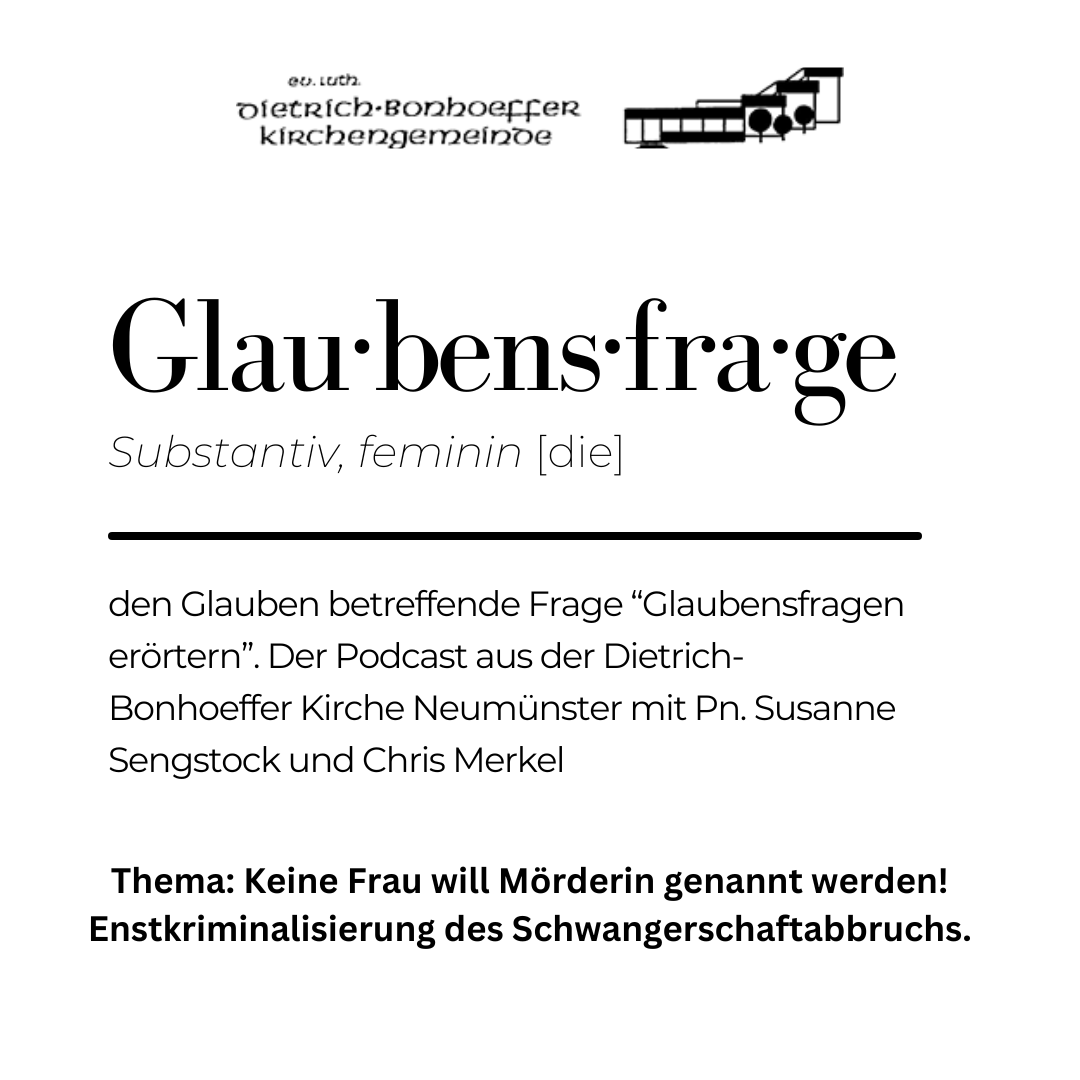 Paragraf 218 - Keine Frau möchte Mörderin genannt werden