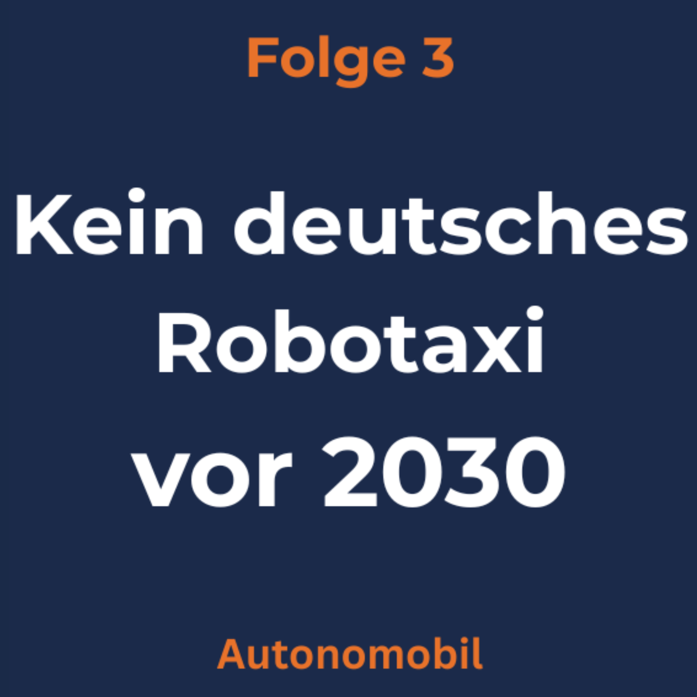Kein deutsches Robotaxi vor 2030