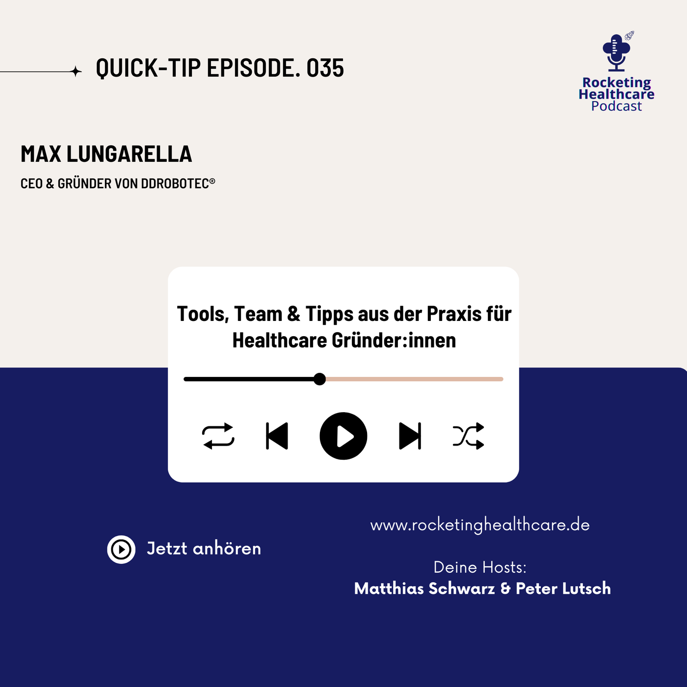 QuickTips #35: Mit Max Lungarella, CEO und Gründer von ddrobotec®