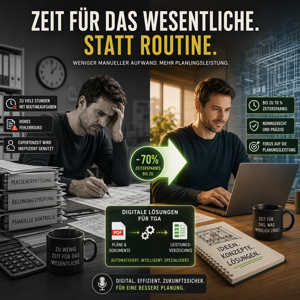 Die Zeit des TGA-Planers zurückgewinnen