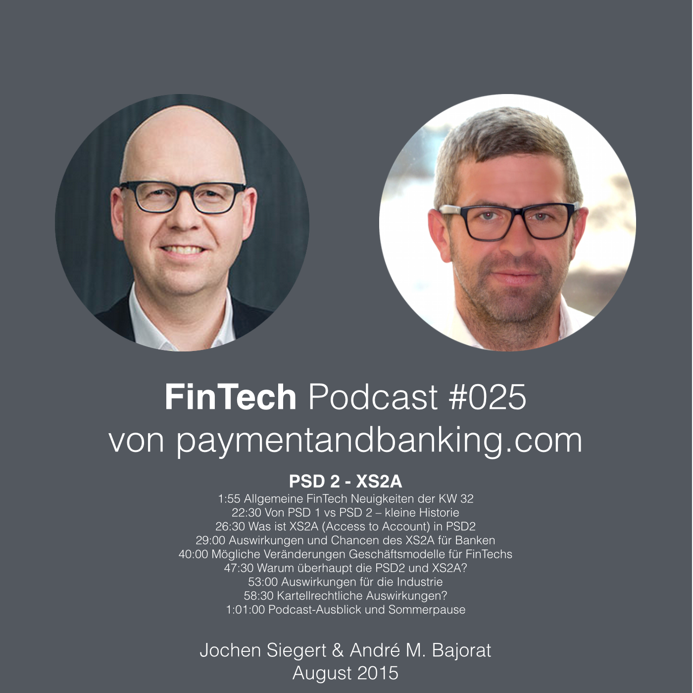 FinTech Podcast #025 – PSD 2 / XS2A