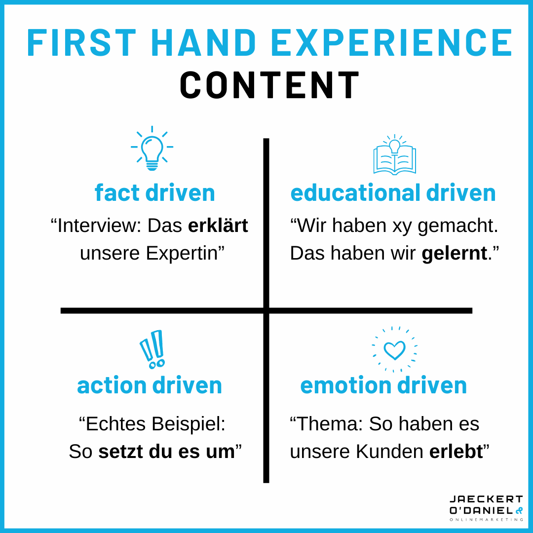 First Hand Experience: Der Content-Schlüssel in der neuen KI-Welt