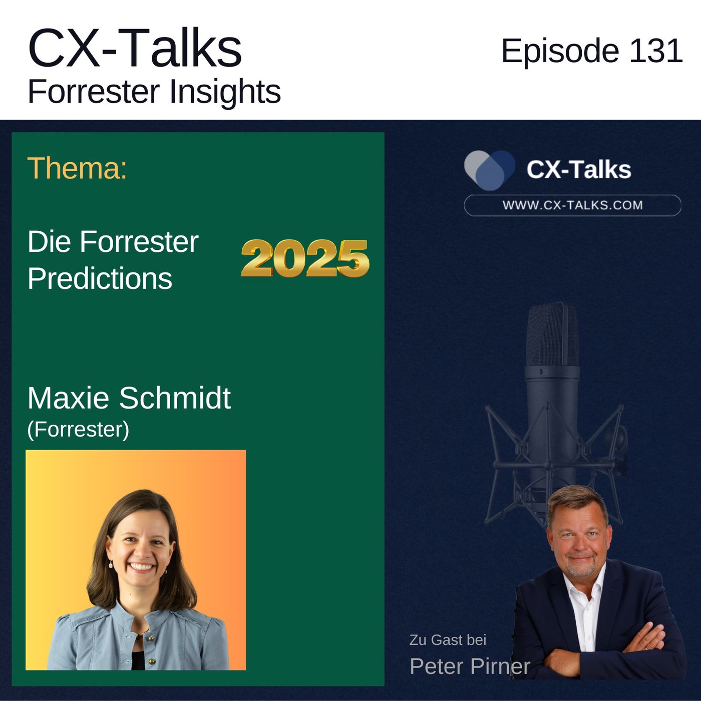 #131 Die Forrester Predictions 2025. Maxie Schmidt bei Peter Pirner