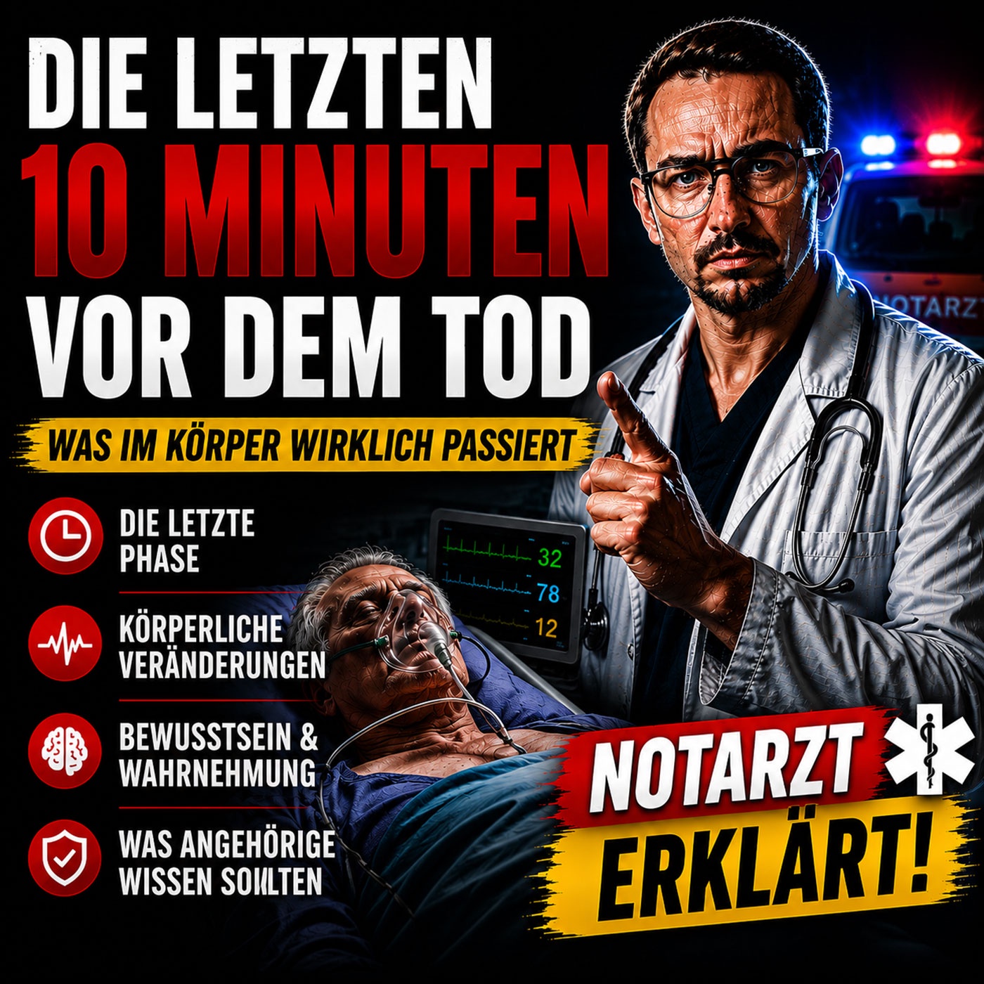 Die letzten 10 Minuten vor dem Tod – was im Körper wirklich passiert
