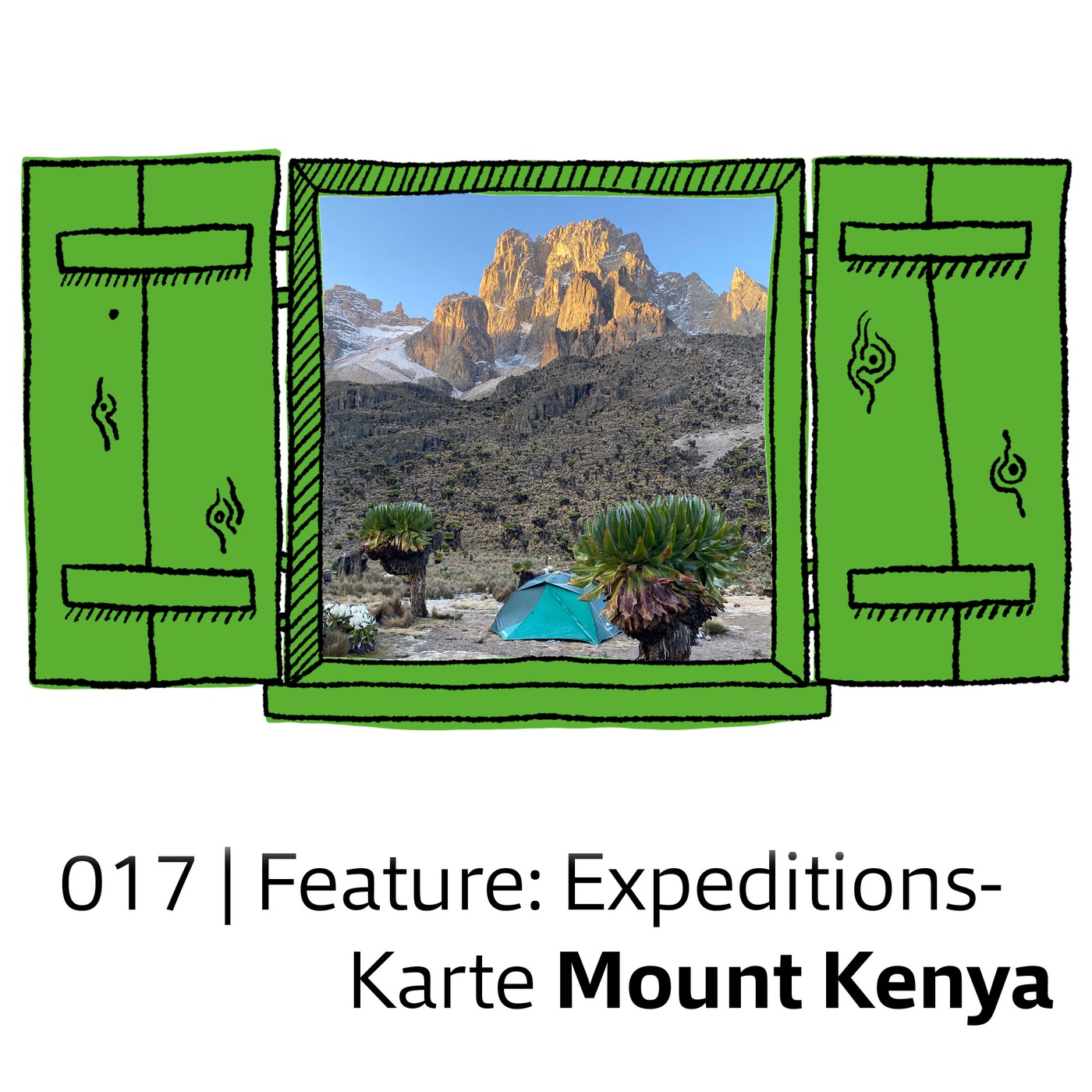 #017 Feature: Expeditionskarte Mount Kenya