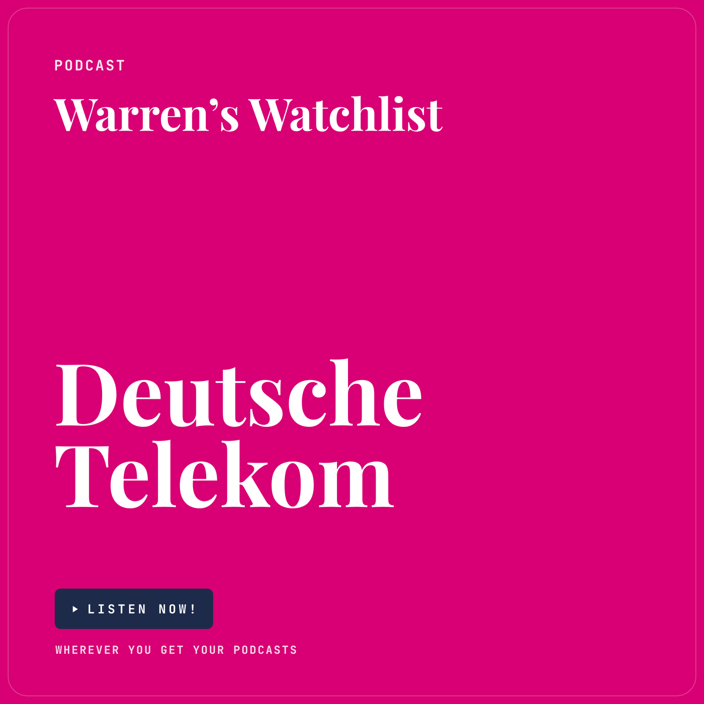 Deutsche Telekom - Update 16/10/2026 - ISIN DE0005557508