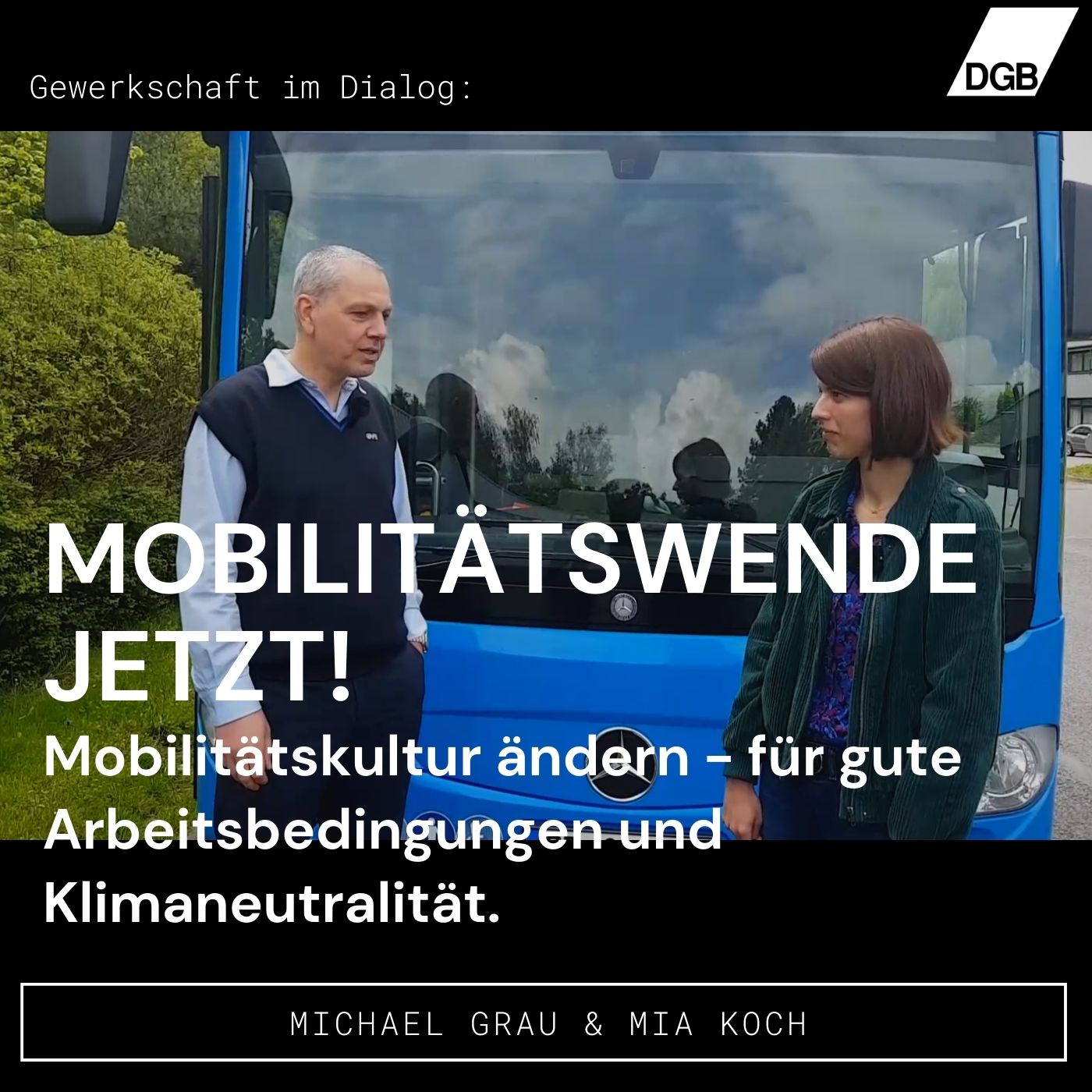Mobilitätswende jetzt! Mobilitätskultur ändern – für gute Arbeitsbedingungen und Klimaneutralität.